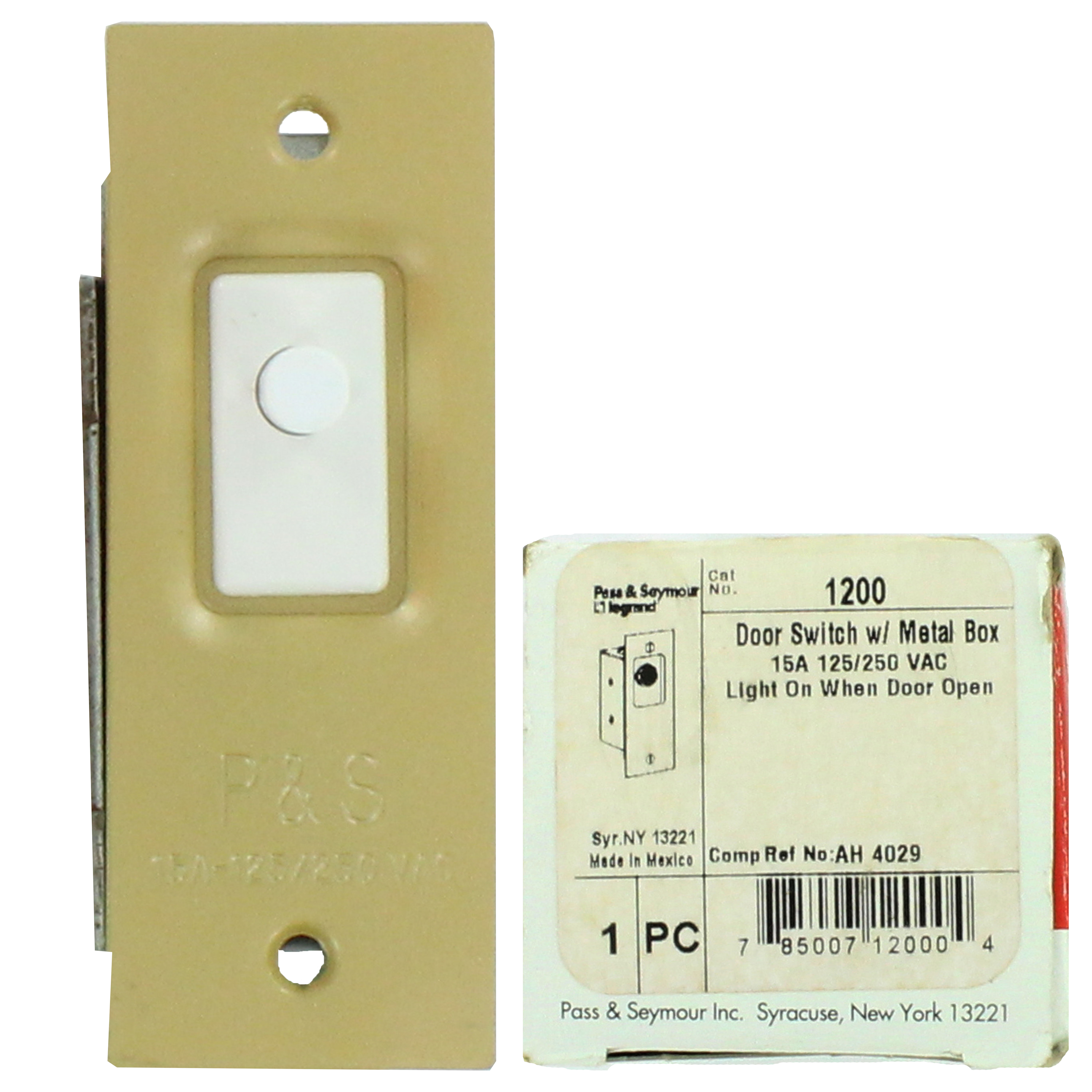 P&S 1200 DOOR SWITCH W/METAL BOX 125/250